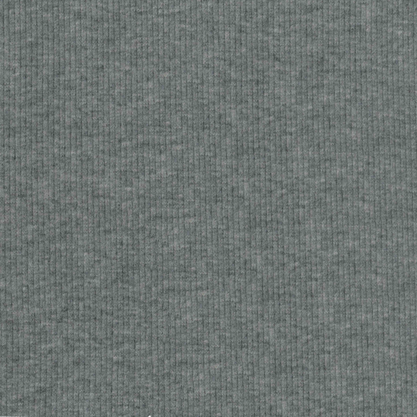 95% Organic Cotton, 5% Elastane 2x1 Rib Knit - Grey Melange
