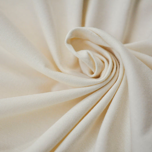 95% Organic Cotton, 5% Elastane Rib Knit - Ivory (2RB172) – Manifutura -  Your Sustainable Textile Partner